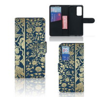 Huawei P40 Hoesje Beige Flowers