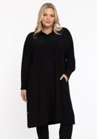 Yoek Tuniek met tailleband | Zwart | Maat 38/40