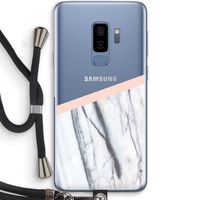 A touch of peach: Samsung Galaxy S9 Plus Transparant Hoesje met koord