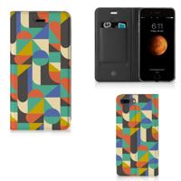 Apple iPhone 7 Plus | 8 Plus | Hoesje met Magneet | Funky Retro