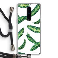 Lange bladeren: OnePlus 8 Transparant Hoesje met koord