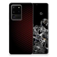 Samsung Galaxy S20 Ultra | TPU bumper | Geruit Rood