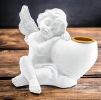 Liefdes Engel Kaarsenhouder - Spirituele beelden - Spiritueelboek.nl