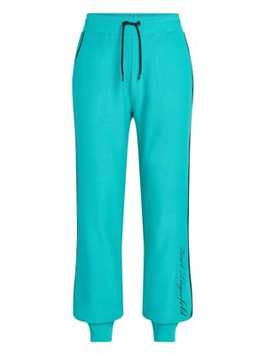 Karl Lagerfeld pantalon de jogging à logo imprimé - Vert