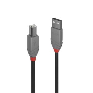 Lindy 36673 2m USB A USB B Mannelijk Mannelijk Zwart USB-kabel