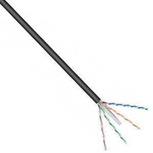 UTP CAT6 box 305m zwart massief OUTDOOR set - 1381541