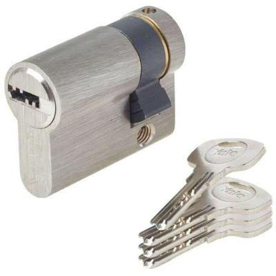 YALE Half cilinderslot - voor garagedeur - 6 pins - 4 sleutels - 30 x 10 mm