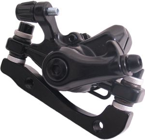 Promax remklauw mechanisch voor remschijf 180 mm voor / 160 mm achter pm / is