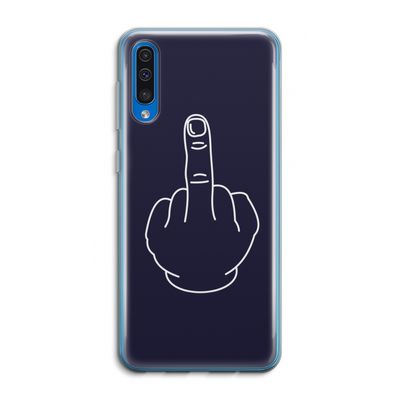 F**k U: Samsung Galaxy A50 Transparant Hoesje