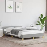Bedframe zonder matras 120x190 cm stof lichtgrijs