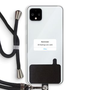Reminder: Pixel 4 XL Transparant Hoesje met koord