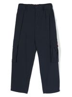 Missoni Kids logo-patch cargo trousers - Bleu