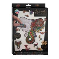 Creative Craft Group Houten legpuzzel olifant, 132st. Creative Craft Group Houten legpuzzel olifant, 132st.