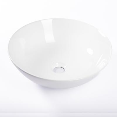 QeramiQ Dely Waskom - 38.5x38.5x14cm - keramiek - rond - glans wit SW1102401