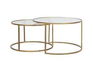 Light & Living Salontafel 'Duarte' Set van 2 stuks, kleur Goud