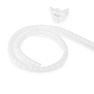 Nedis Kabelmanagement | Spiraalvormige sleeve | 2 m | 22 mm | 1 stuks - CMSW1922WT200 CMSW1922WT200