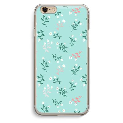Small white flowers: iPhone 6 / 6S Transparant Hoesje