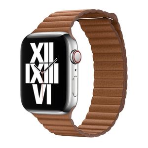 Apple origineel Leather Loop Apple Watch large 42mm / 44mm / 45mm / 49mm Saddle Brown - MXAG2ZM/A