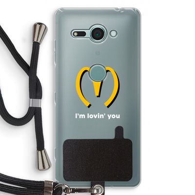 I'm lovin' you: Sony Xperia XZ2 Compact Transparant Hoesje met koord