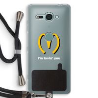 I'm lovin' you: Sony Xperia XZ2 Compact Transparant Hoesje met koord