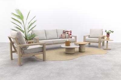 Verano/Demi stoel-bank loungeset (5-delig) - Latte