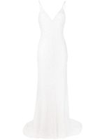 Jenny Packham robe longue Nora à sequins - Blanc - thumbnail