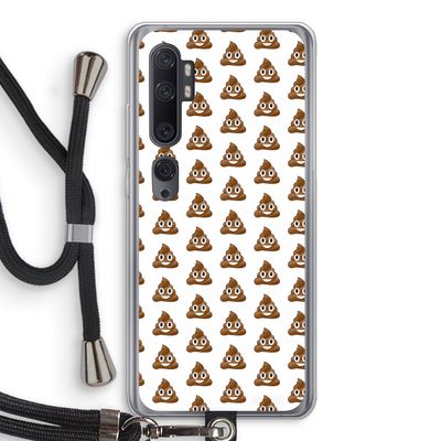 Poop emoji: Xiaomi Mi Note 10 Transparant Hoesje met koord