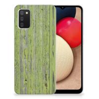 Samsung Galaxy A02s | Bumper Hoesje | Green Wood
