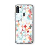 Gekleurde driehoekjes pastel: Samsung Galaxy A11 Transparant Hoesje