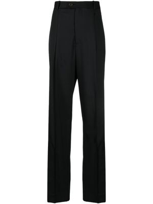 Peter Do pantalon de tailleur à plis marqués - Noir