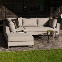 WOOOD Loungeset 'Sicilië' Links, kleur Taupe