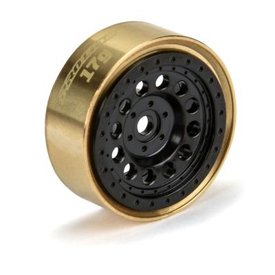 Proline 1/24 Rock Shooter Brass F/R 1.0" 7mm Crawler Wheels (2)