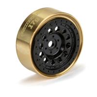 Proline 1/24 Rock Shooter Brass F/R 1.0" 7mm Crawler Wheels (2)