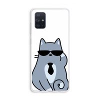 Cool cat: Galaxy A71 Transparant Hoesje