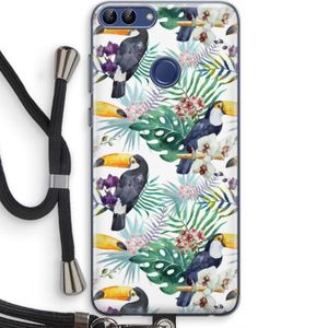 Tukans: Huawei P Smart (2018) Transparant Hoesje met koord