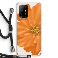 Orange Ellila flower: Oppo A95 5G Transparant Hoesje met koord