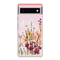 Painted wildflowers: Google Pixel 6 Transparant Hoesje