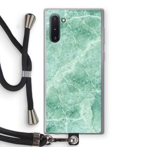 Groen marmer: Samsung Galaxy Note 10 Transparant Hoesje met koord