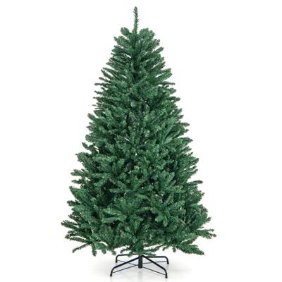 180cm Kerstboom Kunstkerstboom Kerstboom met Opvouwbare Metalen Standaard PVC Kunstboom Decoratieve Boom met 1355 Tips Groen