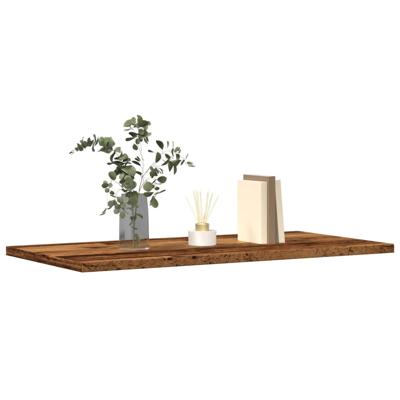 Wandschappen 4 st 60x30x1,5 cm bewerkt hout oud houtkleurig