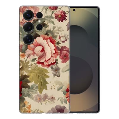 TPU Hoesje Samsung Galaxy S25 Ultra - Bloemen Backcover TPU Hoesje Samsung Galaxy S25 Ultra - Bloemen Backcover