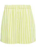 Claudie Pierlot short ample à rayures - Vert - thumbnail