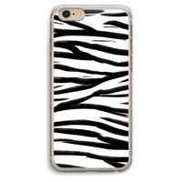Zebra pattern: iPhone 6 Plus / 6S Plus Transparant Hoesje