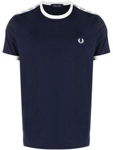 Fred Perry t-shirt à patch photographique Ringer - Bleu