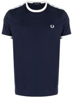 Fred Perry t-shirt à patch photographique Ringer - Bleu