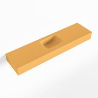 MONDIAZ LEX Ocher vrijhangende solid surface wastafel 120cm. Positie wasbak midden