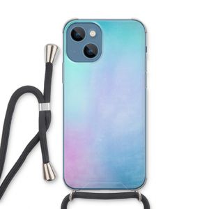 mist pastel: iPhone 13 Transparant Hoesje met koord