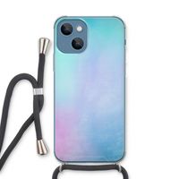 mist pastel: iPhone 13 Transparant Hoesje met koord
