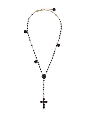 Dolce & Gabbana collier Sicily Rosary en or 18ct serti de saphirs et de jade