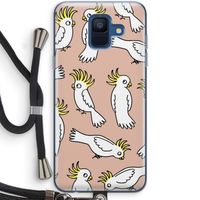 Papegaai: Samsung Galaxy A6 (2018) Transparant Hoesje met koord